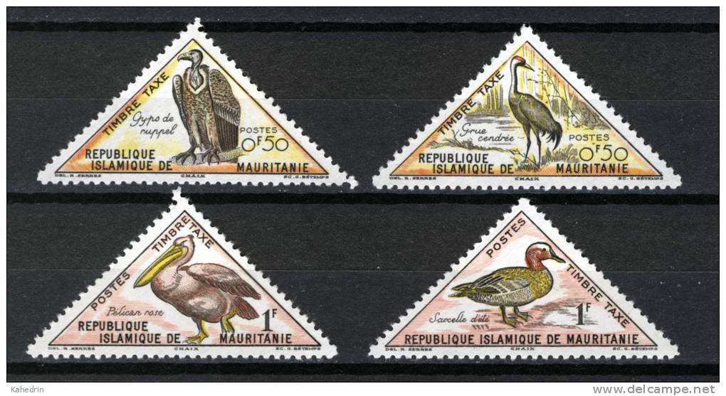 Mauritania - Mauritanie 1963, Postage Due - Taxe - Porto - Birds - Oiseau *, MLH - Mauretanien (1960-...)