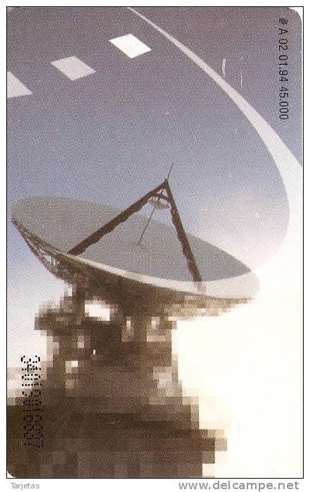 TARJETA DE ALEMANIA DE UNA ANTENA PARA SATELITES  (SATELLITE) - Astronomy