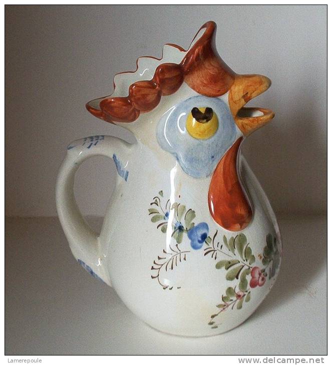 Pichet Au Coq °- Rooster Pitcher - Haan Kan - Hahn  (PR156) - Bassano (ITA)