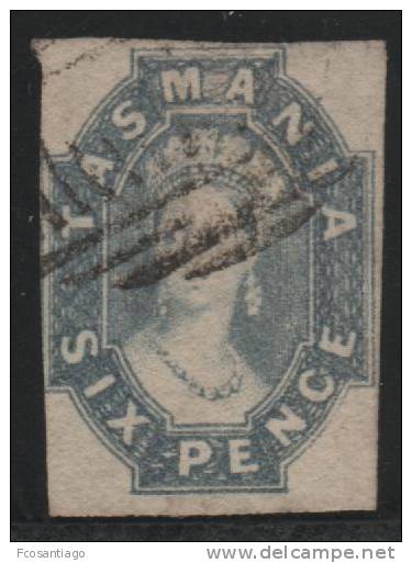 AUSTRALIA/TASMANIA 1857/60 - Yvert #13 - VFU - Gebruikt