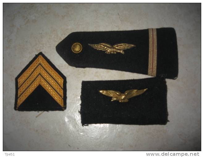 Lot Aviation : Pattes D'épaule Et Grade - Patches