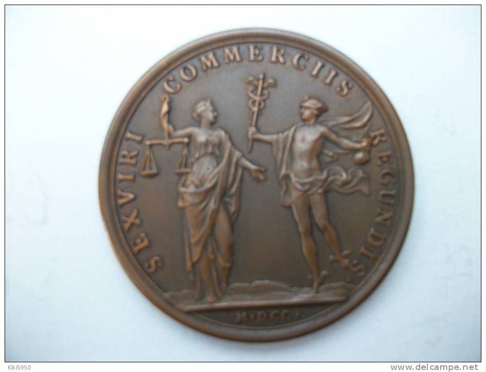 SUPERBE MEDAILLE CHAMBRE DE COMMERCE DE DUNKERQUE (250éme Anniversaire)1700/1950 - Professionnels / De Société