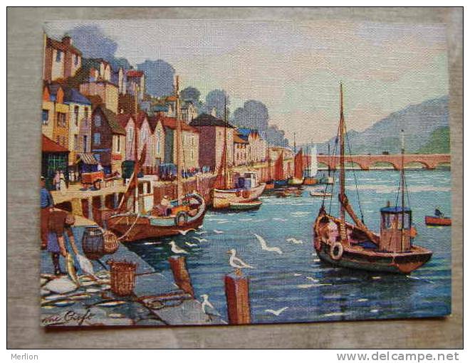 UK    LOOE -   The Harbour  -  Signed Anne Croft  D101342 - Other & Unclassified