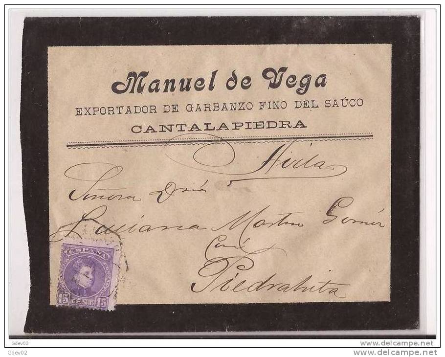 ESCA246-LC115TEUESTANSC.Exportador De Garbanzos.CARTA DE  PIEDRAHITA (Avila) A AVILA..Manuel De Vega.1906.(Ed 246). - Autres & Non Classés