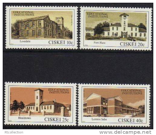 SOUTH AFRICA CISKEI 1983 Educational Institutions University Achitecture Buildings Places Stamps MNH SG# 43-46 - Nuovi