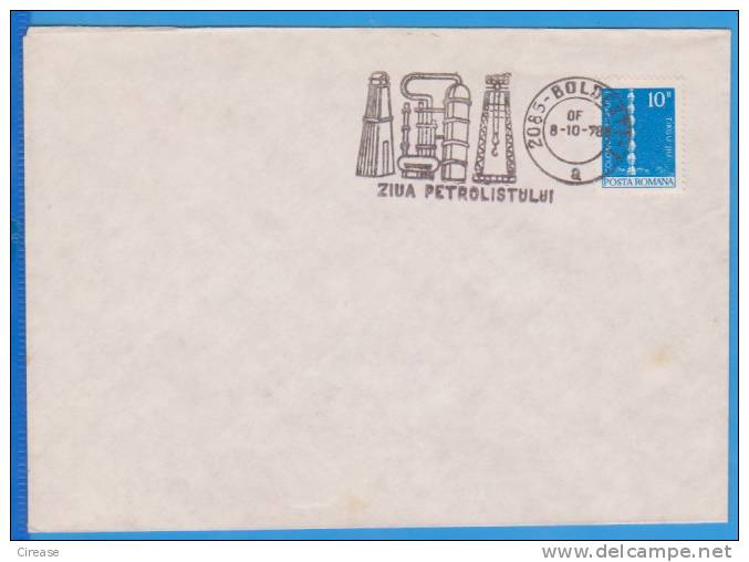 Oilman Day, Petrol, Oil ROMANIA Cover 1978 - Aardolie