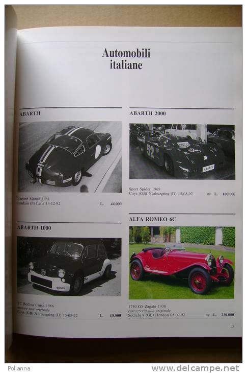 PBP/51 Catalogo BOLAFFI Delle AUTOMOBILI Da COLLEZIONE 1994/AUDI/BMW/FERRARI/FIA T/LANCIA/MERCEDES/PORSCHE - Motori