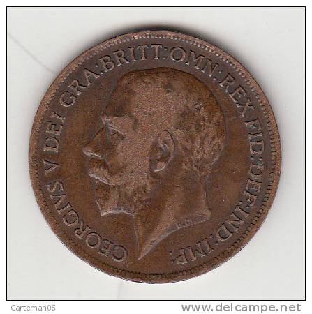 Pièce - Grande Bretagne - 1 Penny Edwardvs V - 1919 - D. 1 Penny