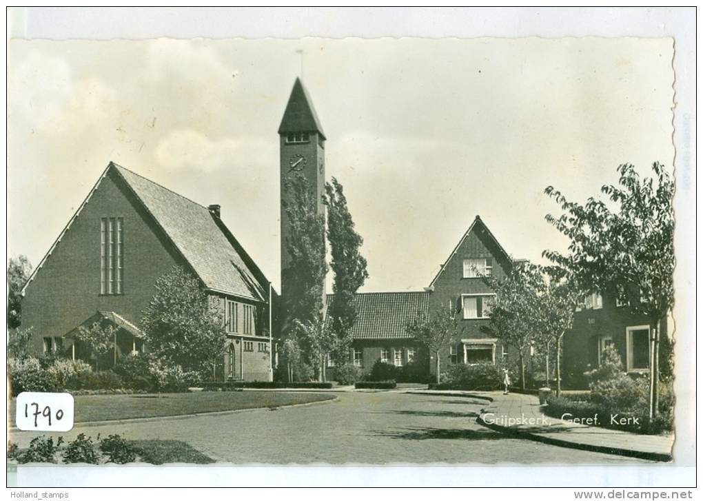 GRIJPSKERK * ANSICHTKAART * CPA * (1790)  GEREFORMEERDE KERK * GELOPEN NAAR ZANDEWEER DOODSTIL - Autres & Non Classés