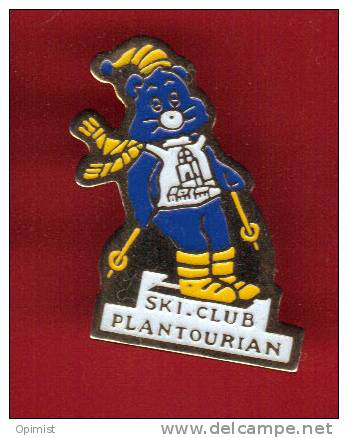 27580-pin's .ski Clun.plan De La Tour.var.marmotte.. - Wintersport