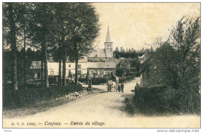 Conjoux - Entrée Du Village - Marchant Ambulant -190? ( Voir Verso ) - Ciney