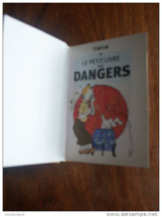 TINTIN LE PETIT LIVRE DES DANGERS   HERGE - Tintin