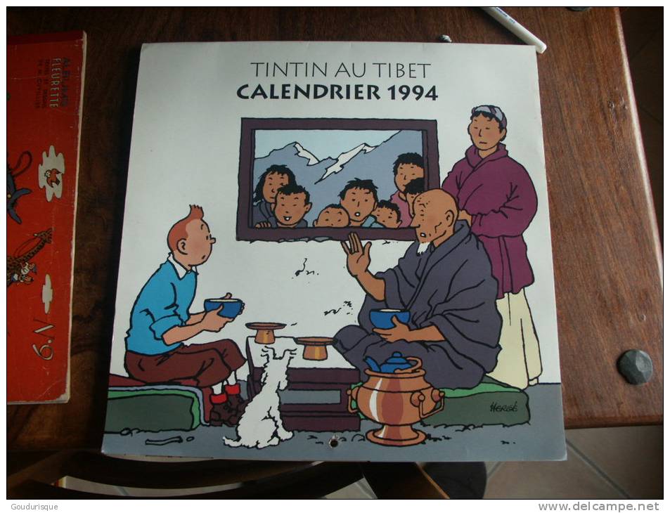 TINTIN CALENDRIER TINTIN AU TIBET  HERGE - Tintin