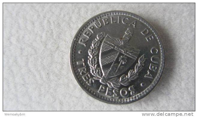 Münze Tres Pesos Republica De Cuba 2002 "PATRIA O MUERTE" - 3 Kubanische Pesos Mit Che Ernesto Guevara - Kuba