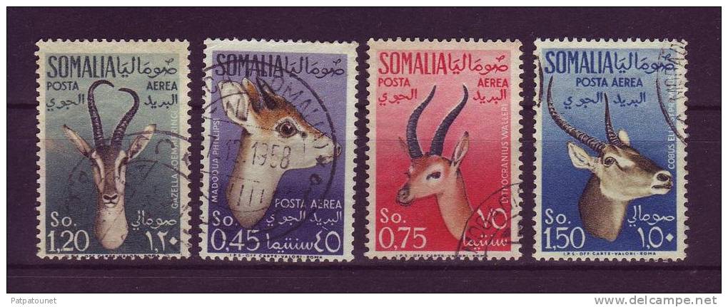 Somalie Italienne YV PA 54; 56/8 O 1955 Gazelles - Animalez De Caza