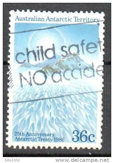 AAT Australian Antarctic Territory -1986 - 25th Anniversary Of Antarctic Treaty -  Mi.73 - Used - Used Stamps