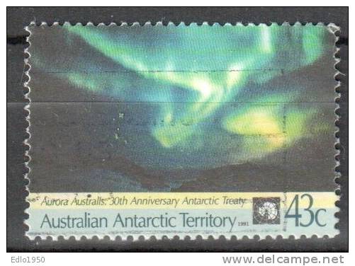 AAT Australian Antarctic Territory -1991 - 30th Anniv. Antarctic Treaty -  Mi.88 - Used - Used Stamps