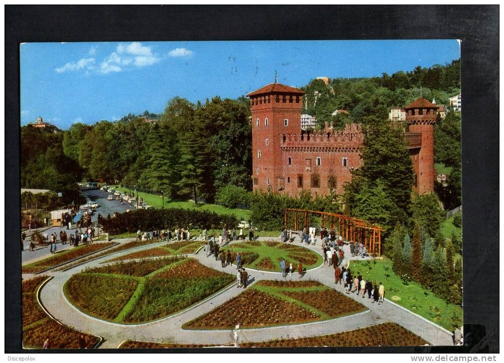 H315 Torino, Castello Del Valentino E Castello Medioevale, Animata - Chateau, Castle, Schloss - V. 1963 - Ed. DTC - Castello Del Valentino