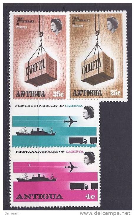 Antigua1969: Yvert208-11mnh** - Sonstige & Ohne Zuordnung