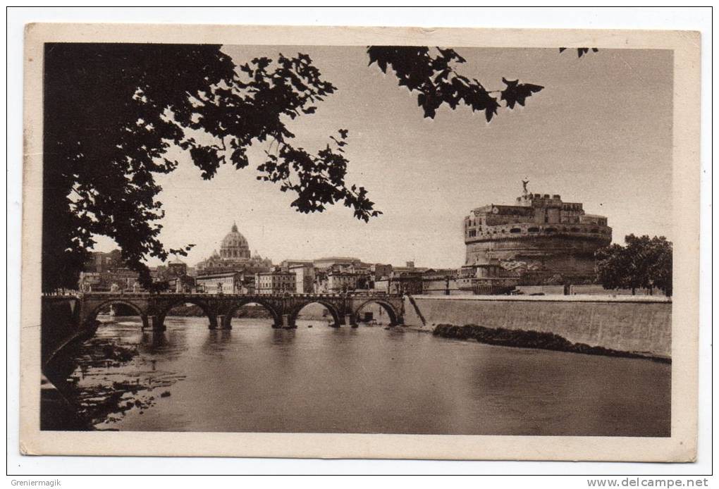 Cpa - Italia - Rome - Roma - Castello E Ponte S. Angelo - 1933 - Castel Sant'Angelo