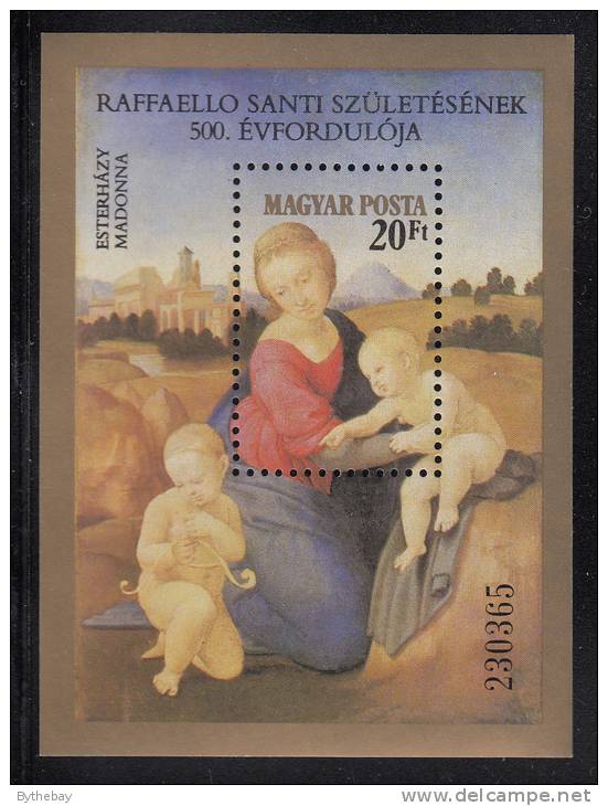 Hungary MNH Scott #2792 Souvenir Sheet 20fo Esterhazy Madonna - Unused Stamps