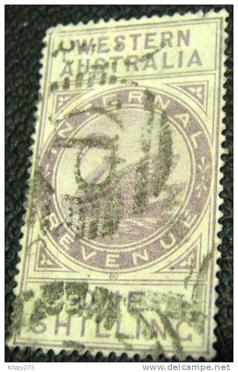 Western Australia 1893 Swan Internal Revenue 1s - Used - Gebraucht