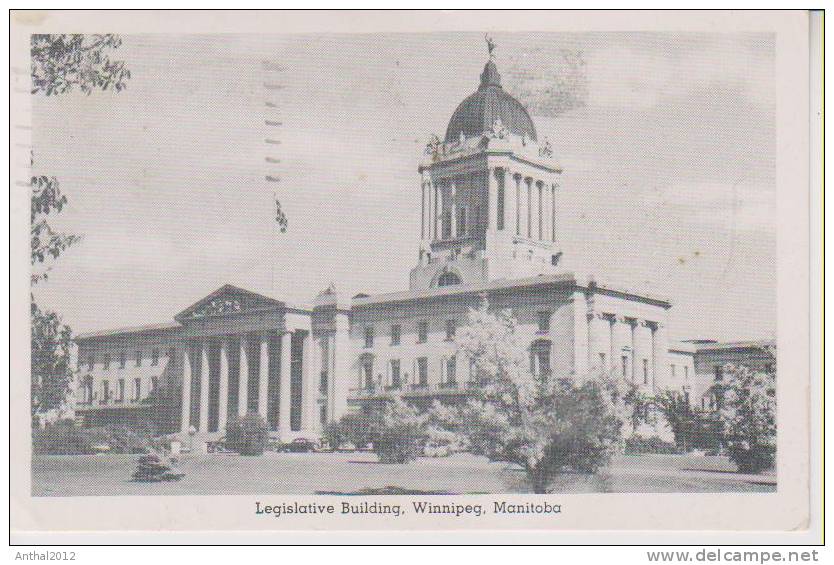 Legislative Building Winnipeg Manitoba CAN 1.9.1955 Sw - Winnipeg