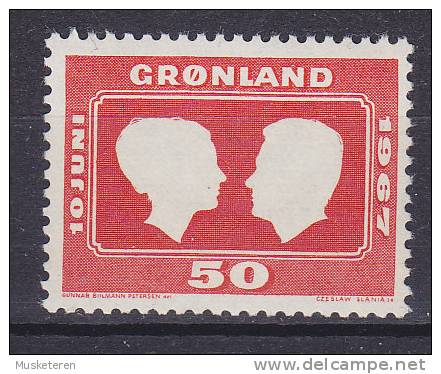 Greenland 1967 Mi. 67      50 Ø Hochzeit Der Thronfolgerin Margrethe (Cz. Slania) MNH** - Ungebraucht