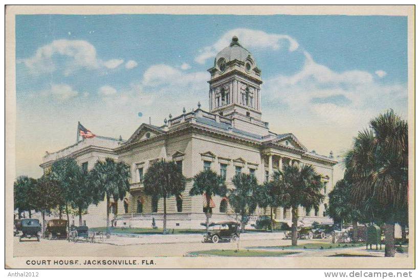 Automobile Court House Jacksonville FLA USA Um 1930 - Jacksonville