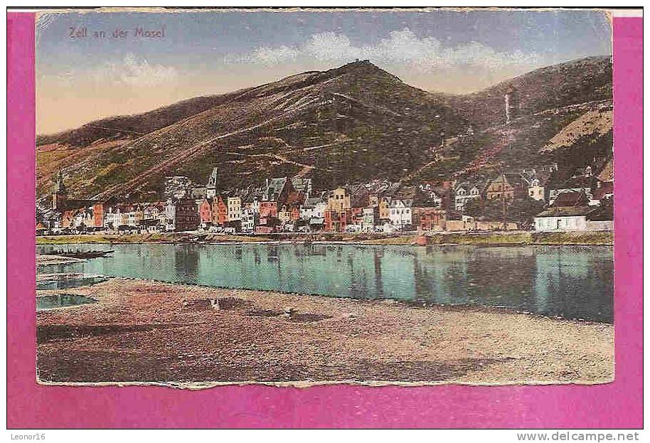 ZELL   -   **GESAMTANSICHT MIT MOSEL **   -   Verlag :K.R. BREMER Aus Köln  N° 1 198 - Zell