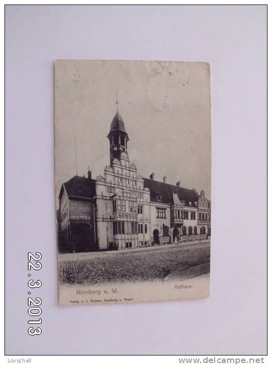 Nienburg A. W.  Rathaus. (22 - 7 - 1907) - Nienburg