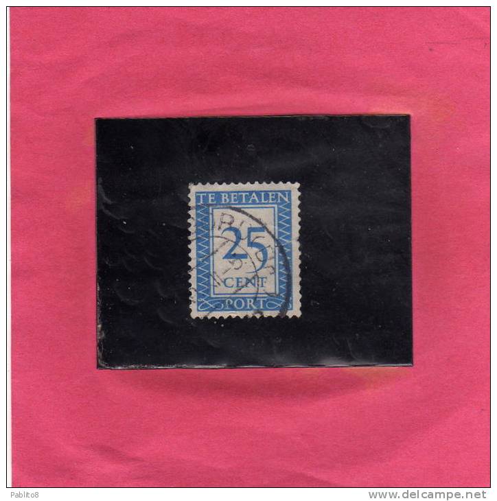 NETHERLANDS - PAESI BASSI - HOLLAND - NEDERLAND - OLANDA 1947 1958 DUE TAXES SEGNATASSE TASSE  USED - Postage Due