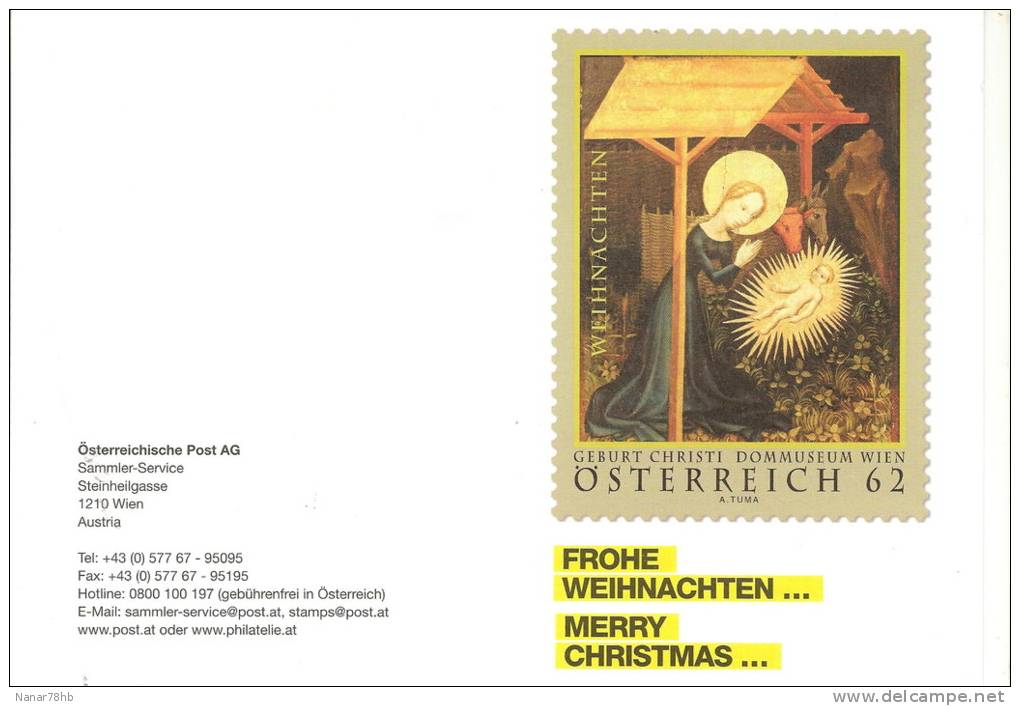 Timbre De Noel  2011 Avec Cachet D´oblitération De Christkindl (oblitération Du 24/12/2011) - Oblitérés