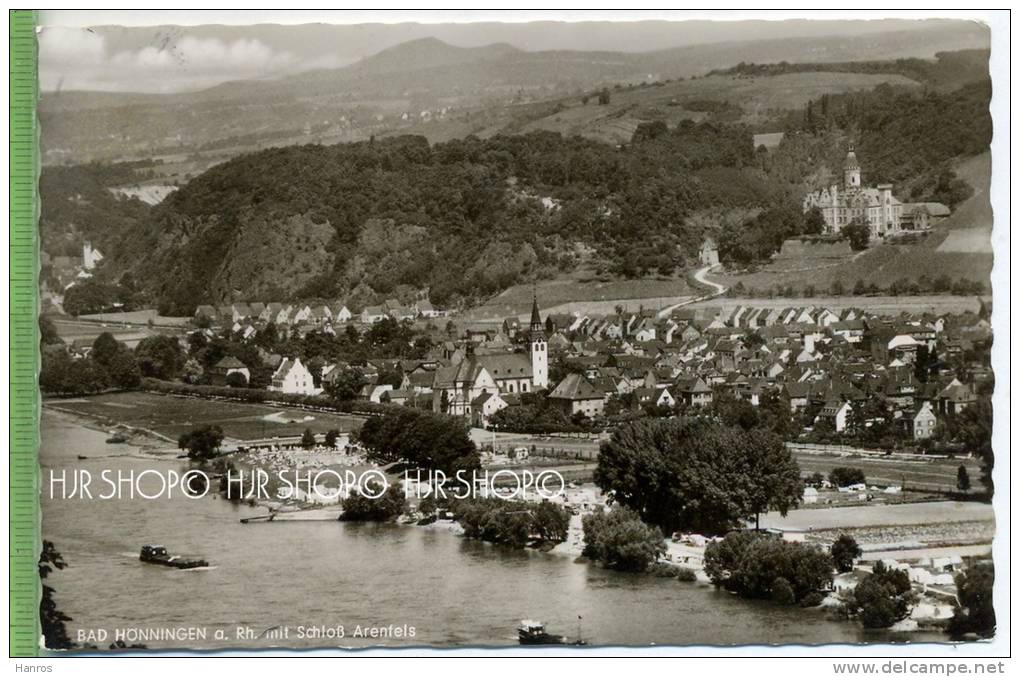 Bad Hönningen A. Rh. Mit Schloß Arenfels Um 1960/1970 Verlag: F.G. Zeitz KG, POSTKARTE,  Mit Frankatur, Mit Stempel, Bad - Bad Hoenningen