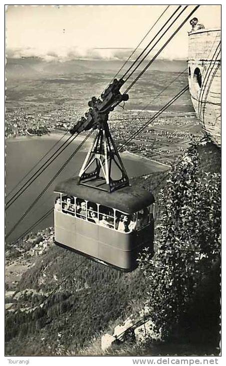 Mars13 240 : Veyrier-du-Lac  -  Téléférique  -  Station Supérieure  -  Vue Générale Sur Annecy - Veyrier