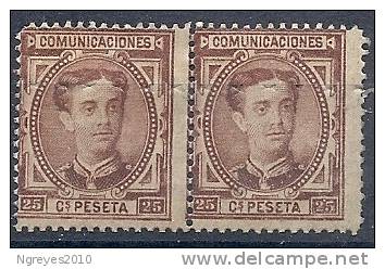 130202640  ESP   EDIFIL    Nº  177  PAREJA CON PERF. ESP. HORIZONTAL.  VER FOTO - Unused Stamps