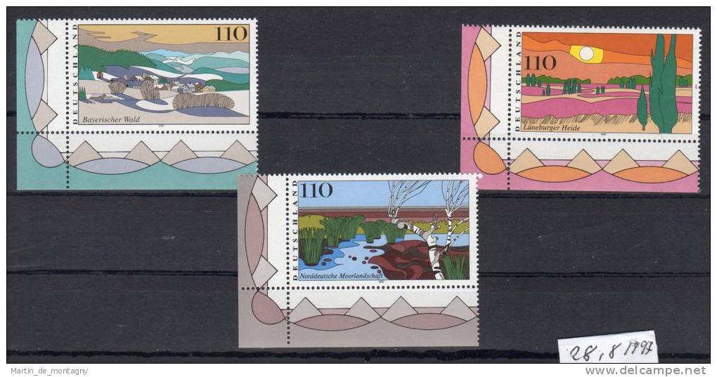 28.8.1997,  Paysages,   Y&amp;T No.  1775 - 1777, Neuf ** , Lot 38469 - Ungebraucht