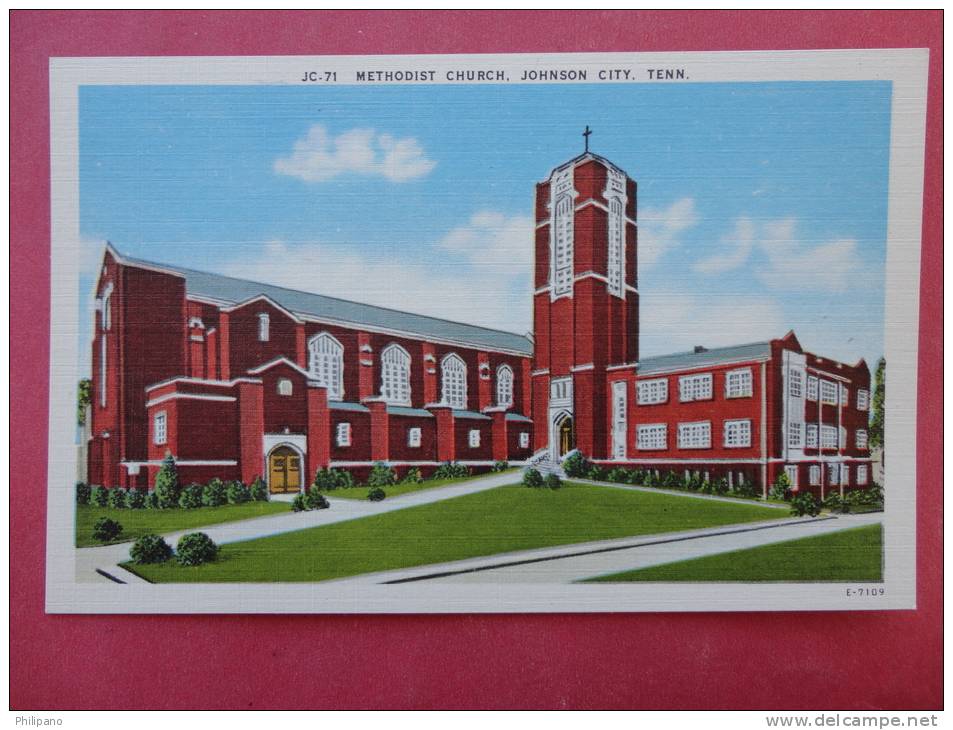 - Tennessee > Johnson City --Methodist Church  Linen--ref 873 - Johnson City