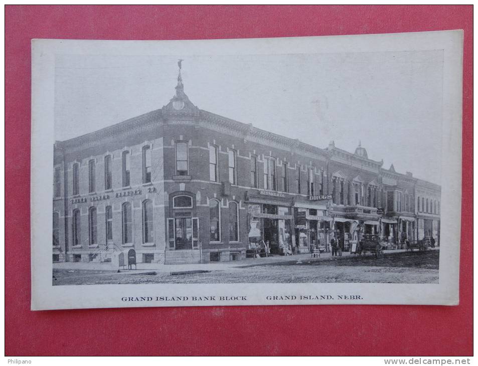 - Nebraska > Grand Island -- Grand Island Bank Ca 1910                --ref 874 - Grand Island