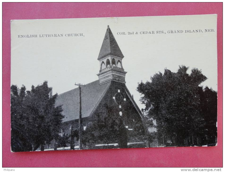 - Nebraska > Grand Island English Luthern  Church ----ca 1910                --ref 874 - Grand Island