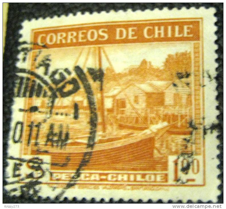 Chile 1938 Fishing Smack 1p - Used - Chile