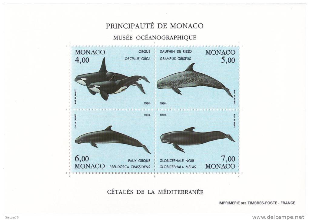 Monaco - Bloc N° 64 - Protection Environnement Marin - Neuf ** - MNH - Blocs