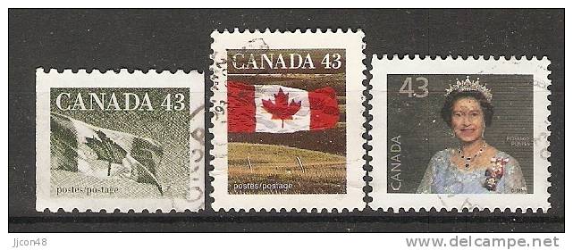 Canada  1992  Definitives; Queen Elizabeth II + Flag  (o) - Andere & Zonder Classificatie