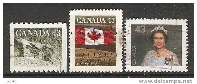 Canada  1992  Definitives; Queen Elizabeth II + Flag  (o) - Autres & Non Classés