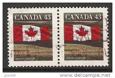 Canada  1992  Definitives; Flag  (o) P. 13.5 X 13 - Other & Unclassified