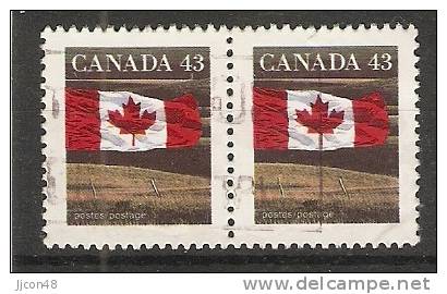 Canada  1992  Definitives; Flag  (o) P. 13.5 X 13 - Sonstige & Ohne Zuordnung