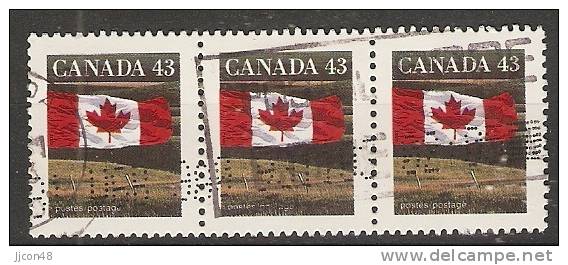 Canada  1992  Definitives; Flag  (o) P. 13.5 X 13 - Altri & Non Classificati