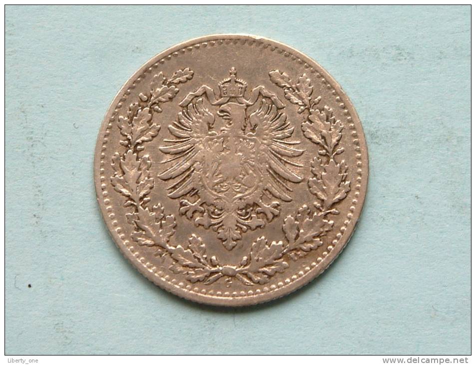 1877 G - 50 Pfennig / KM 8 ( Uncleaned - For Details Please See Photo ) !! - 50 Pfennig