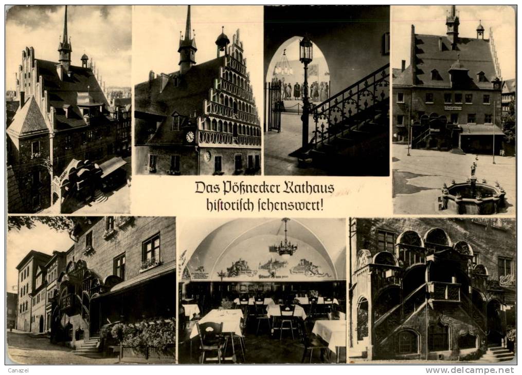 AK Pößneck, Rathaus, Ung, 1961 - Pössneck