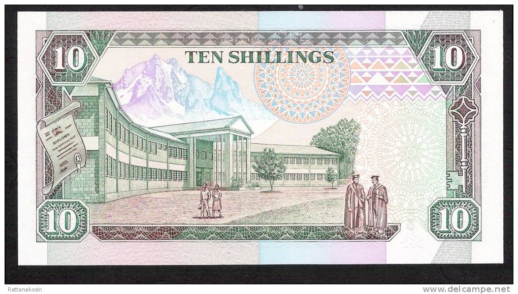 KENYA  P24   10  SHILINGI  1989    UNC. - Kenia